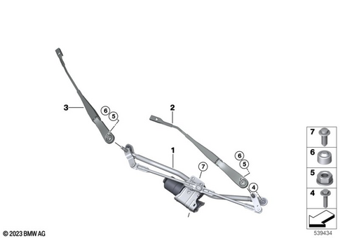 Windshield Wiper Syst / Head Lamp Cleaning for 2024 Mini Countryman SE ALL4 #2