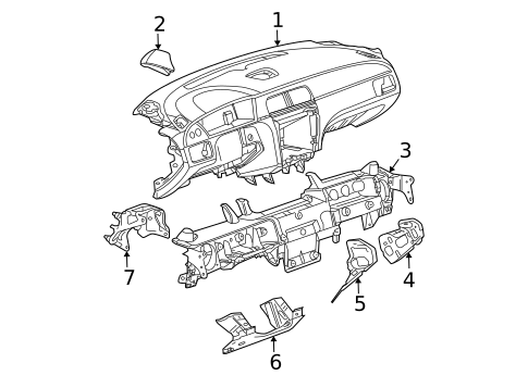 Instrument Panel for 2007 Buick LaCrosse #0