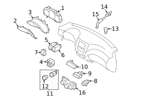 Controls for 2011 Subaru Impreza #0