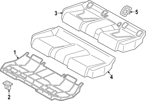 Rear Seat Components for 2022 Audi RS3 #3
