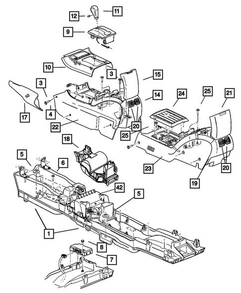 Consoles for 2005 Chrysler Pacifica #0