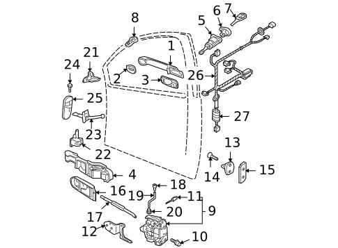 Lock & Hardware for 2000 Volkswagen Beetle #0