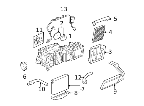 Condenser, Compressor & Lines for 2006 Cadillac STS #1