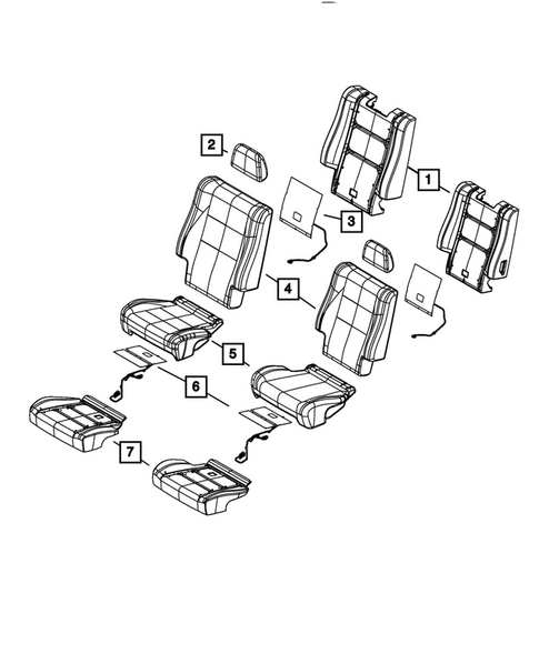 Rear Seats - Second Row for 2025 Dodge Durango #2