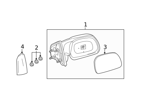 Outside Mirrors for 2016 Ford F-250 Super Duty #3