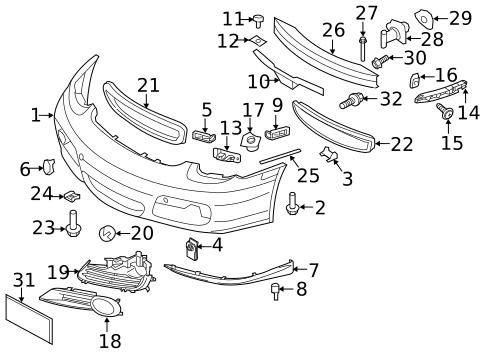 Bumper & Components - Front for 2011 Porsche Cayman #0