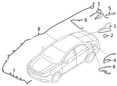 Antenna & Radio for 2015 Kia Optima #0