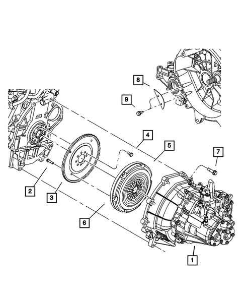 Transaxle Assembly for 2004 Chrysler PT Cruiser #1