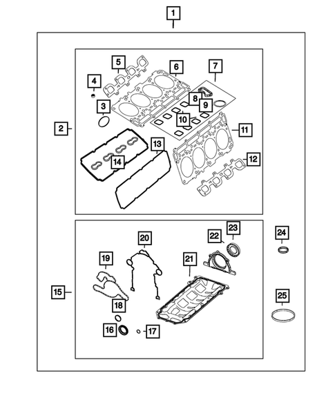 Engine Identification, Service Engines & Engine Service Kits for 2020 Jeep Grand Cherokee #0