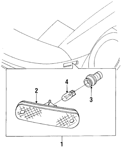 Side Marker Lamps for 1996 Mazda Miata #0