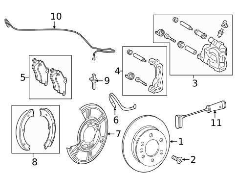 Rear Brakes for 2023 Mercedes-Benz Sprinter 3500 #0