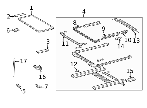 Sunroof for 2000 Toyota Camry #0