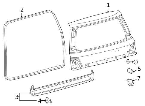 Gate & Hardware for 2008 Lexus LX570 #1