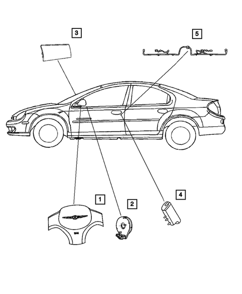 Air Bag System for 2005 Dodge Neon #0