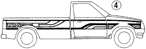 Stripe Tape for 1988 Mazda B2200 #2