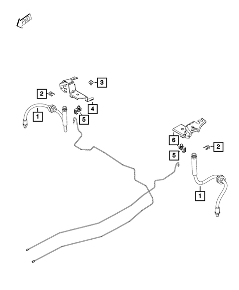 Hydraulic Control Unit, Brake Tubes and Hoses for 2018 Jeep Compass #4