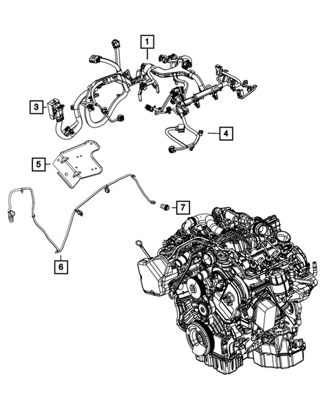 Wiring-Powertrain for 2017 Ram 1500 #0