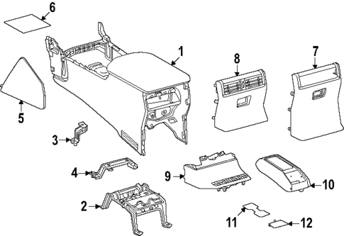 Console for 2024 Lexus GX550 #1