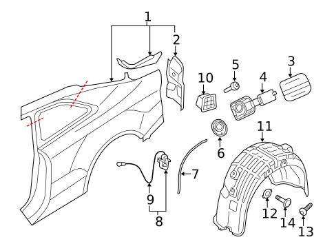 Fuel Door for 2014 Audi RS5 #0