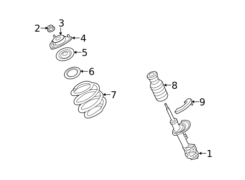 Struts & Components for 2014 Jeep Compass #1