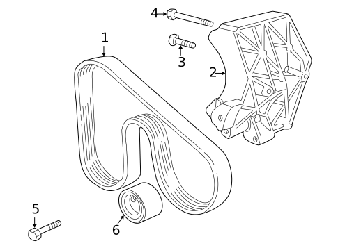 Belts & Pulleys for 2000 BMW Z3 #1