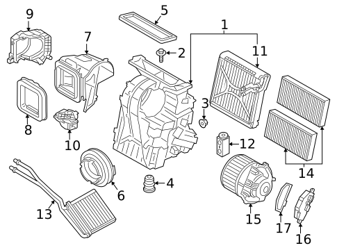 Evaporator & Heater Components for 2023 BMW M235i xDrive Gran Coupe #1