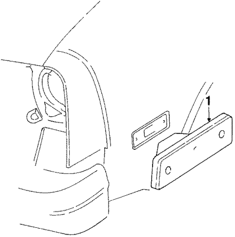 Side Marker Lamps for 1987 Chevrolet Chevette #1