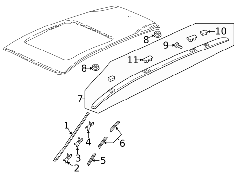 Exterior Trim - Roof for 2020 Honda CR-V #1