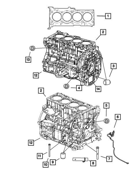 Cylinder Block for 2008 Dodge Caliber #0
