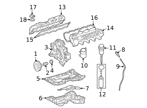 Engine Parts for 2006 Mercedes-Benz SL55 AMG #0