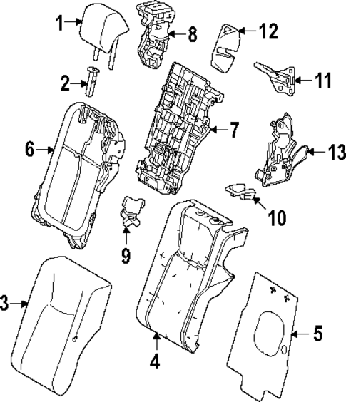 Rear Seat Components for 2025 Lexus NX350h #3