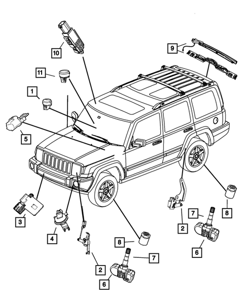 Sensors for 2010 Jeep Commander #0