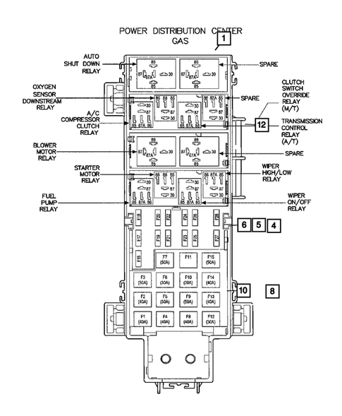 Relays for 2003 Jeep Liberty #0