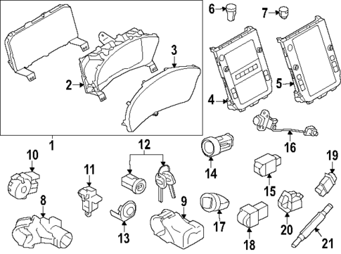 Cluster & Switches for 2025 Subaru Crosstrek #0