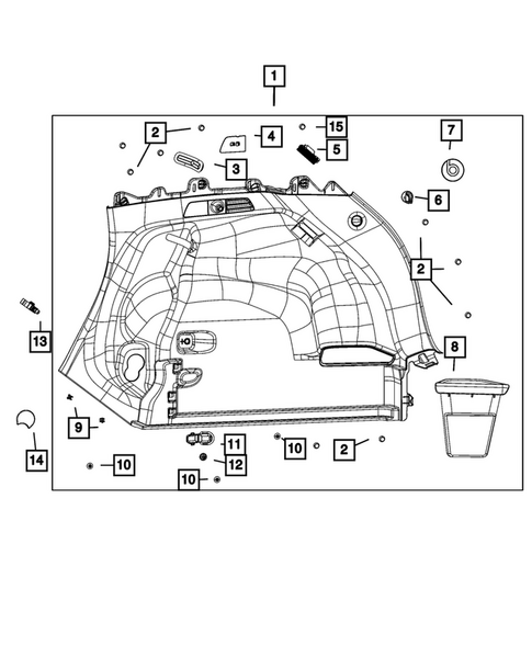 Panels - Moldings - Scuff Plates, Pillar, Cowl, 1/4 Panel Trim and Cargo Covers for 2026 Jeep Compass #2