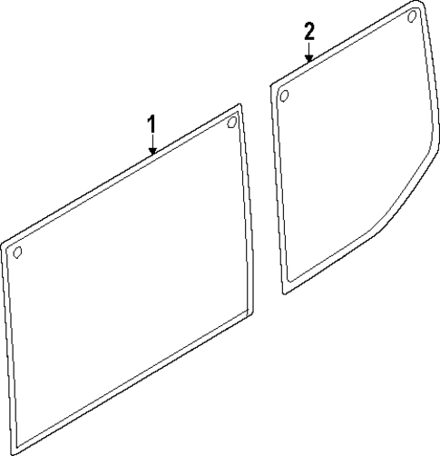 Glass - Side Panel for 2025 Ford Transit-350 #1
