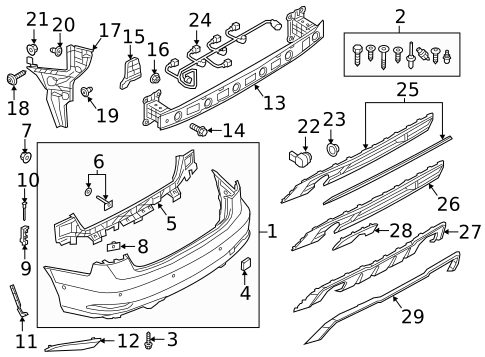 Bumper & Components - Rear for 2018 Audi A3 Quattro #0