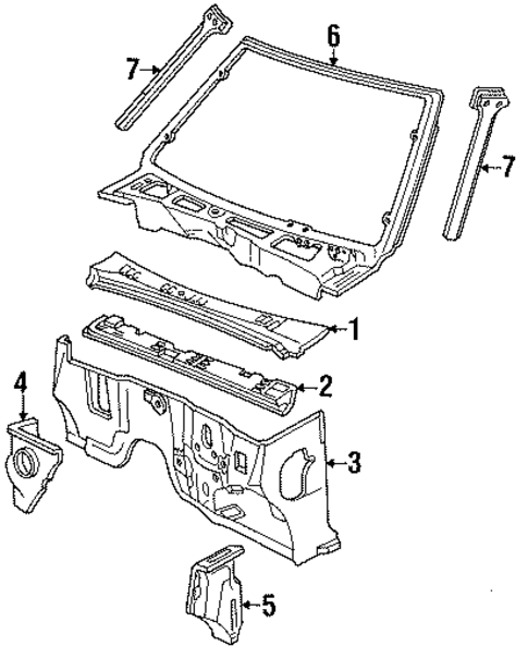 Cowl Panels for 1991 GMC Syclone #0
