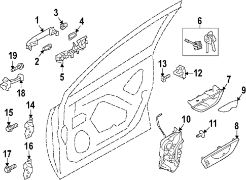 Lock & Hardware for 2025 Subaru Forester #0