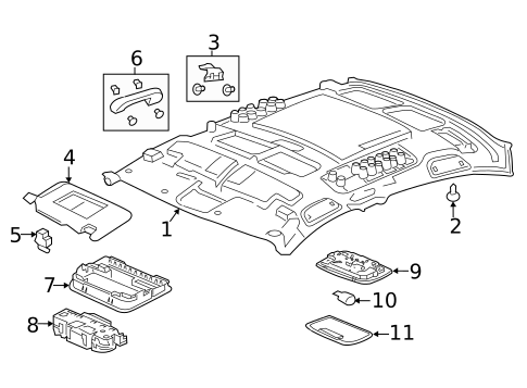 Interior Trim - Roof for 2018 Honda Civic #0