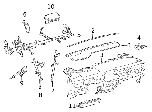 Instrument Panel for 2025 Toyota Corolla #1
