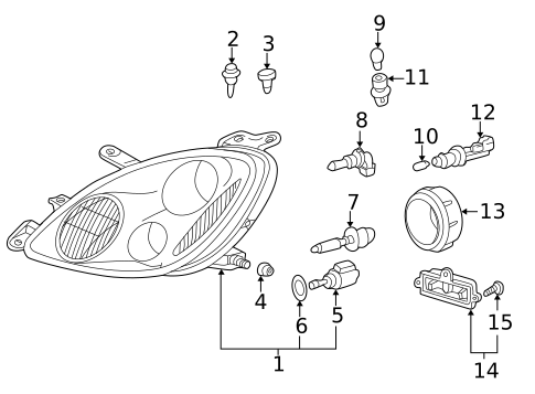 Bulbs - Chassis for 2003 Lexus SC430 #0