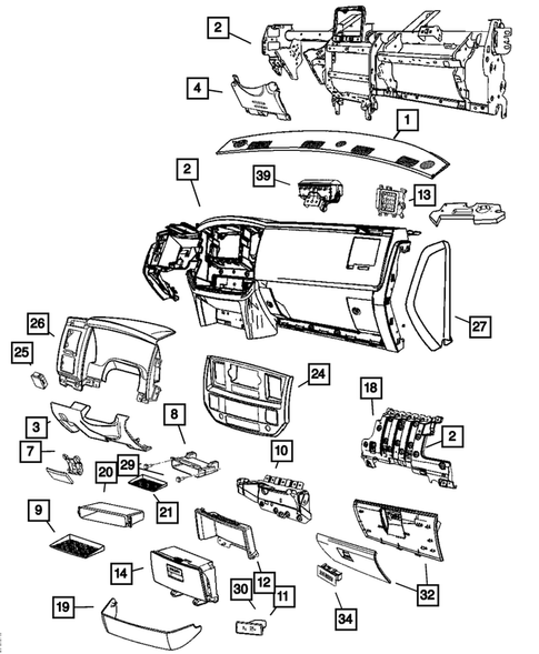 Instrument Panel for 2007 Dodge Ram 3500 #0