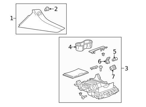 Center Console for 2020 Cadillac Escalade #4