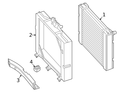 Radiator & Components for 2016 BMW M5 #1
