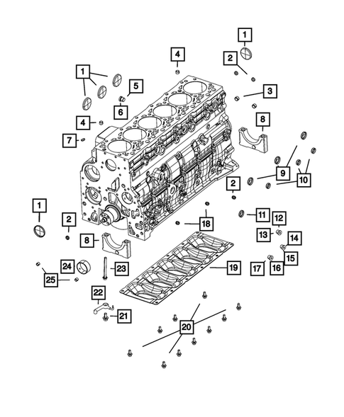 Cylinder Block for 2019 Ram 3500 #0