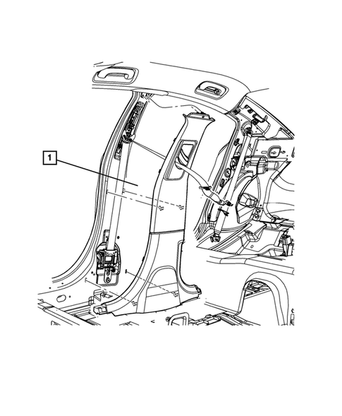 Panels-Moldings-Scuff Plates, Pillar, Cowl, 1/4 Panel Trim and Cargo Covers for 2011 Chrysler 300 #3