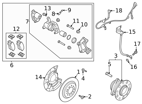 Rear Brakes for 2020 Kia Stinger #4