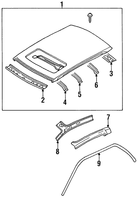 Roof & Components for 1998 Nissan 200SX #0