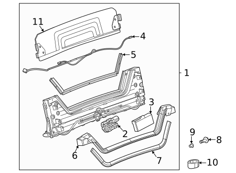 Frame & Components for 2023 Chevrolet Corvette #1